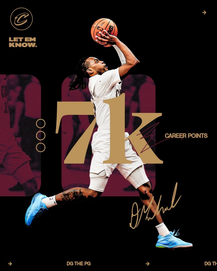 未來可期！加蘭騎士生涯得分達(dá)到7000分 隊(duì)史第11位！