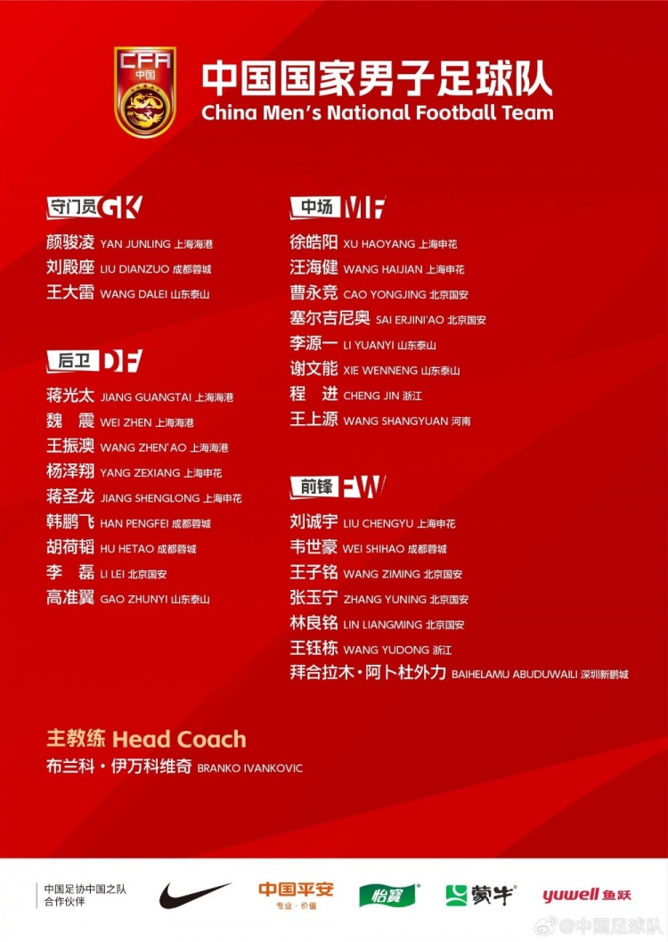 今晚國腳出場綜述：顏駿凌、程進全場 王鈺棟傷退&拜合拉木染紅