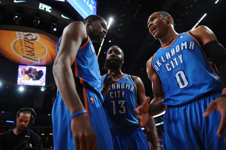 雷霆三少得分全部進(jìn)入歷史前20！他們是NBA歷史最大的如果嗎？